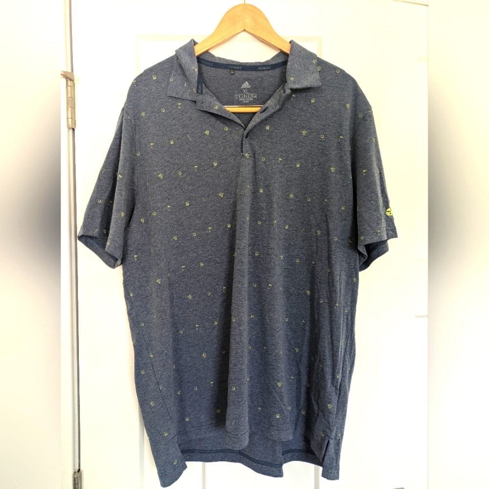 Adidas Primegreen Blue Polo Shirt